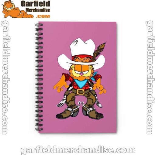 cowboy garfield what do need pink notebook