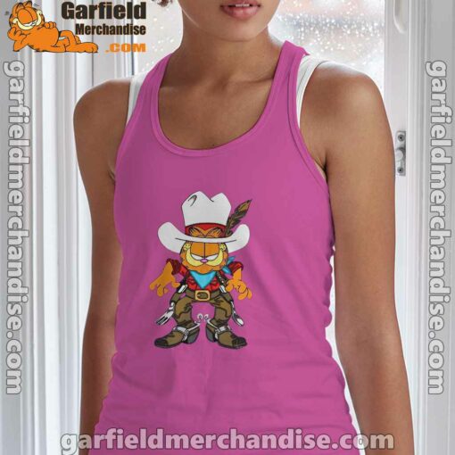 cowboy garfield what do need pink tank top women