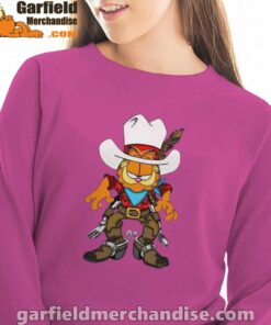 cowboy garfield what do need pink women sweatshirt