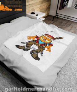 cowboy garfield what do need white blanket