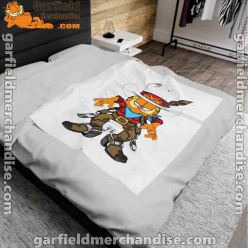 cowboy garfield what do need white blanket