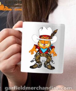 cowboy garfield what do need white mug