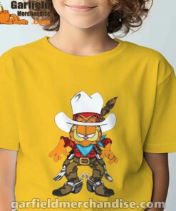 cowboy garfield what do need yellow t shirt for kid boy