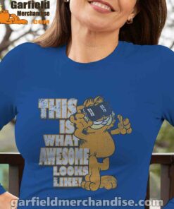 garfield awesome i’ve redefined the word blue long sleeve with women