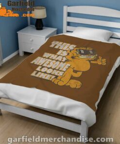 garfield awesome i’ve redefined the word brown blanket