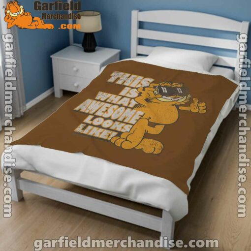 garfield awesome i’ve redefined the word brown blanket