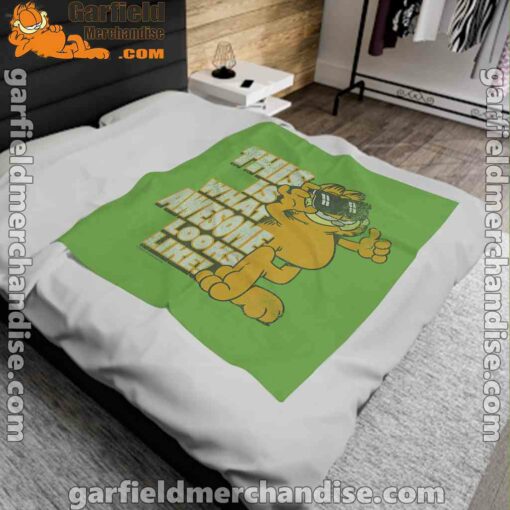 garfield awesome i’ve redefined the word green blanket