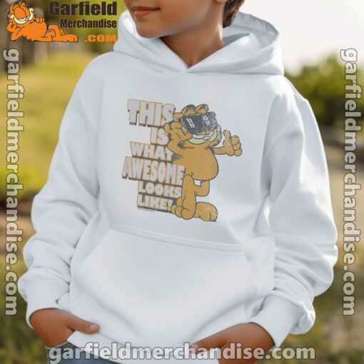 garfield awesome i’ve redefined the word white hoodie for boy kids