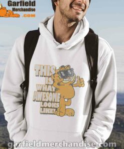 garfield awesome i’ve redefined the word white men hoodie