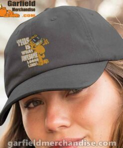 garfield awesome i’ve redefined the word women black hat