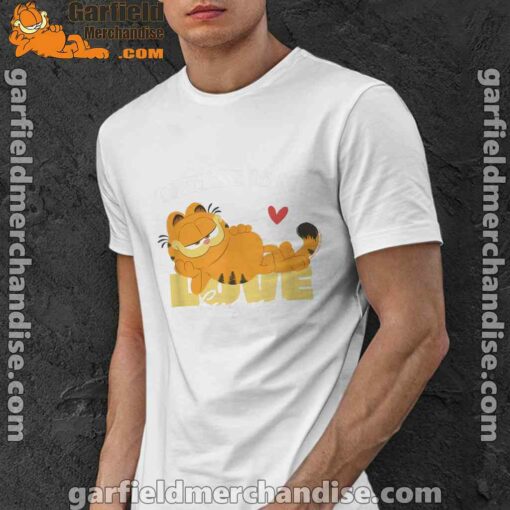 garfield cheese is my love lasagna white men shirt