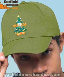 garfield christmas tree green hat