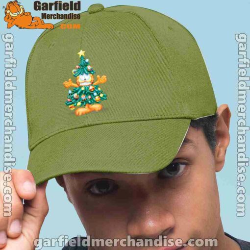 garfield christmas tree green hat