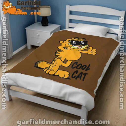 garfield cool cat down in style brown blanket