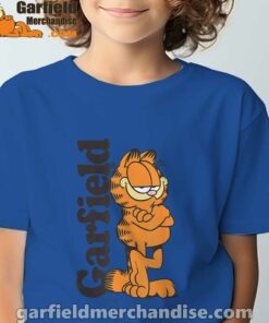 garfield cooper activated every monday to survive blue t shirt for youth boy