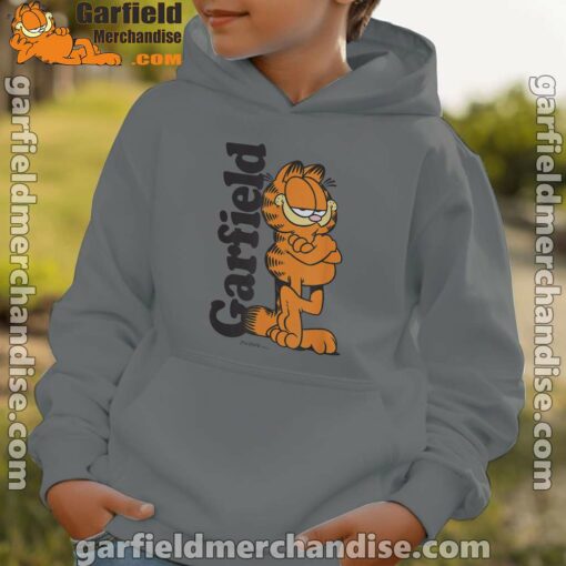 garfield cooper activated every monday to survive gray hoodie kids