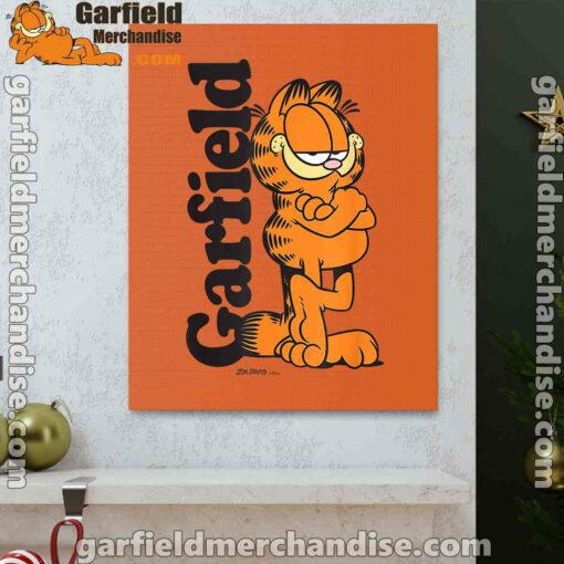 garfield cooper activated every monday to survive orange canvas