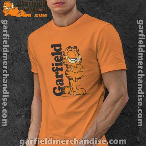 garfield cooper activated every monday to survive orange men shirt