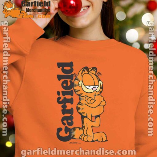 garfield cooper activated every monday to survive orange sweatshirts for kid girl