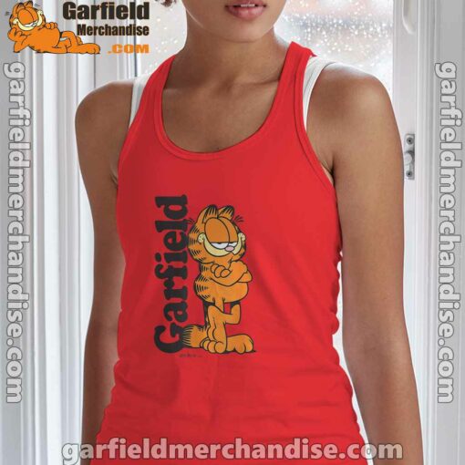 garfield cooper activated every monday to survive tank top red with women