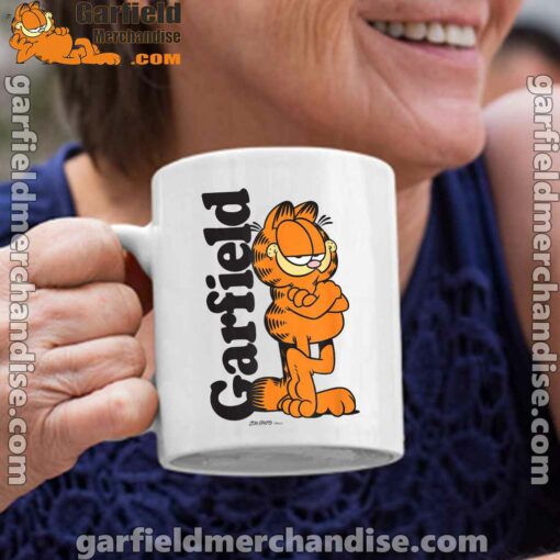 garfield cooper activated every monday to survive white coffee mug