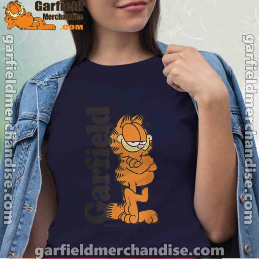 garfield cooper activated every monday to survive women navy shirts