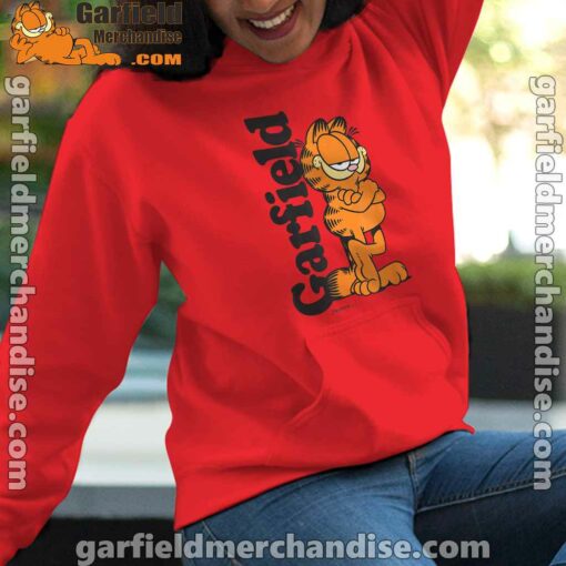 garfield cooper activated every monday to survive women red hoodie female