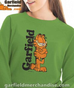 garfield cooper activated every monday to survive women with green sweatshirt