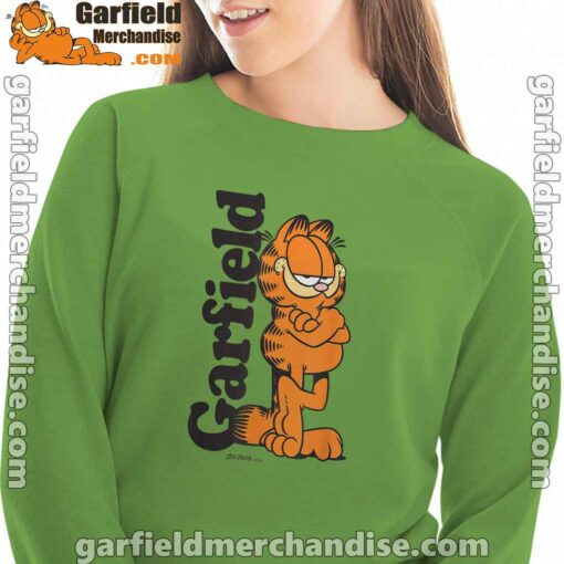 garfield cooper activated every monday to survive women with green sweatshirt