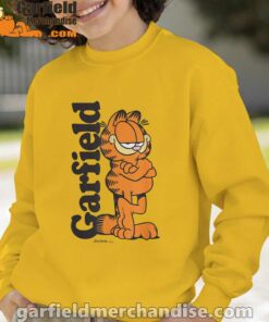 garfield cooper activated every monday to survive yellow sweatshirt youth boy