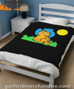 garfield cowboy heaven when die black blanket