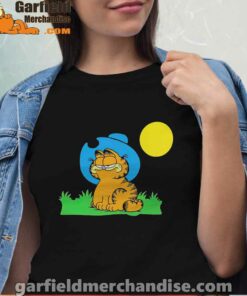 garfield cowboy heaven when die women black shirt