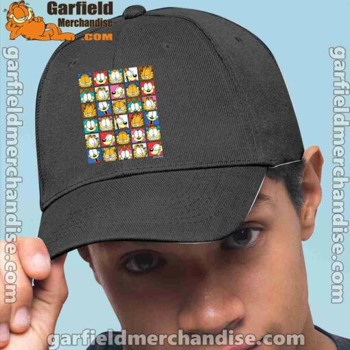 garfield expressions collage black hat