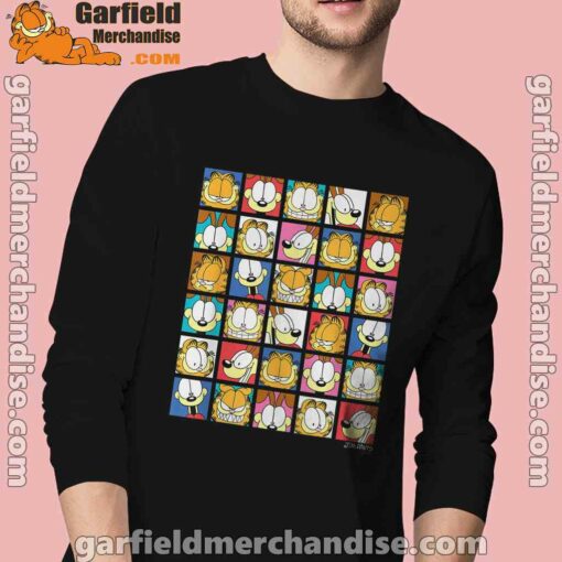 garfield expressions collage black men long sleeve