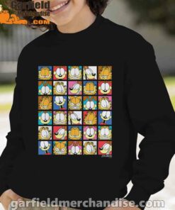 garfield expressions collage boy with black sweatshirt