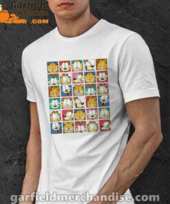 garfield expressions collage white men shirt