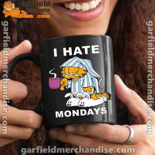 garfield hate mondays are for suffering and naps black mug