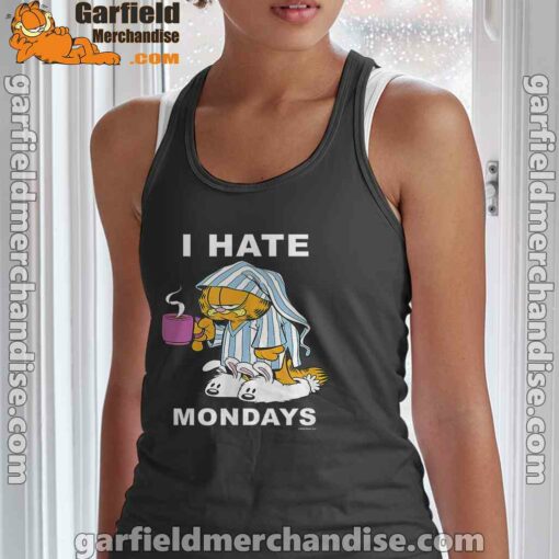 garfield hate mondays are for suffering and naps black women tank top