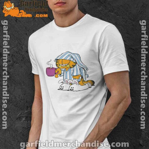 garfield hate mondays are for suffering and naps white men shirt