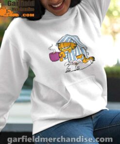 garfield hate mondays are for suffering and naps white women hoodie