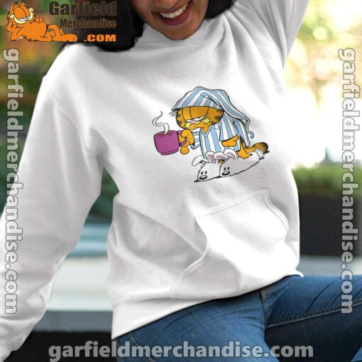 garfield hate mondays are for suffering and naps white women hoodie