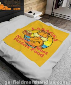 garfield lasagna natures most perfect food yellow blanket