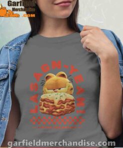 garfield lasagna yeah brown shirt for women