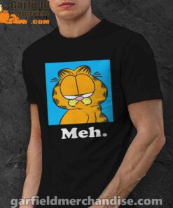 garfield life’s too short to care meh black men shirt