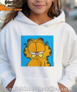 garfield life’s too short to care meh girl hoodie white