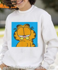 garfield life’s too short to care meh white sweatshirt for kid boy