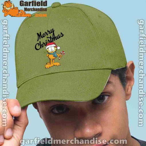 garfield merry christmas green hat