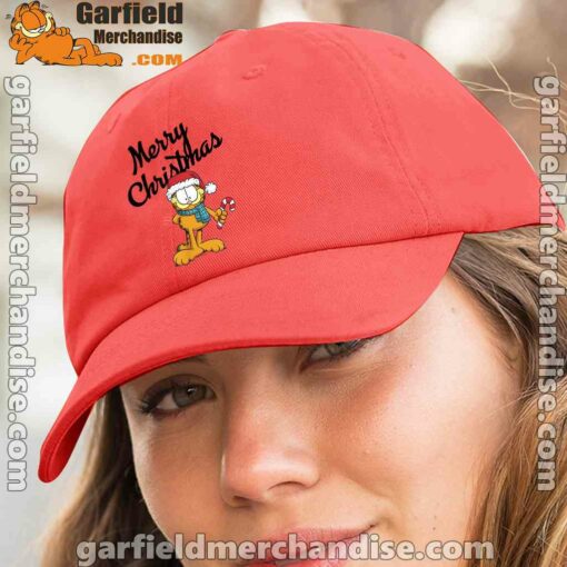 garfield merry christmas red hat