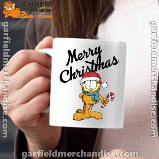 garfield merry christmas white mug