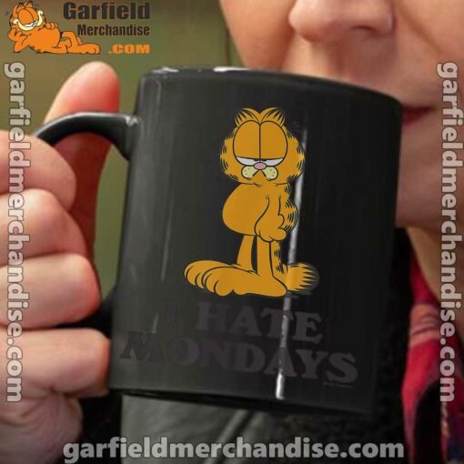 hate mondays garfield are just nature’s way of ruining my life black coffee mug